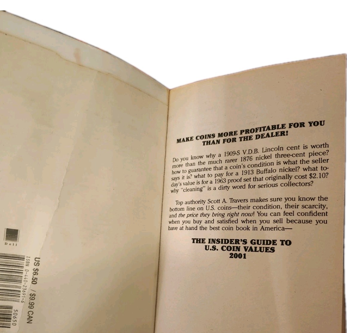 THE INSIDER’S GUIDE TO U.S. COIN VALUES 2001 By Scott A. Travers