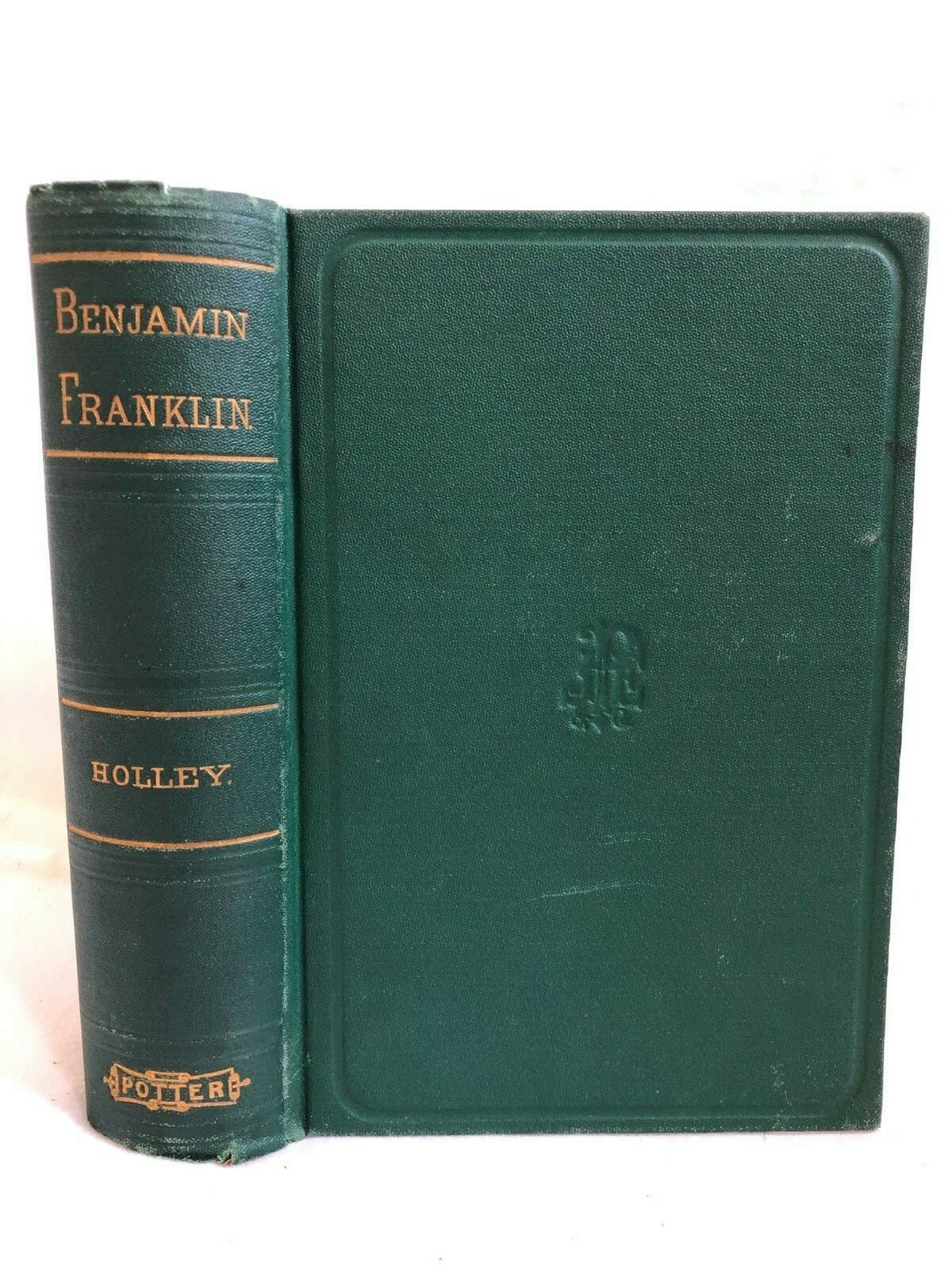 1860 THE LIFE OF BENJAMIN FRANKLIN by OL Holley. Poor Richards Almanac, Congress