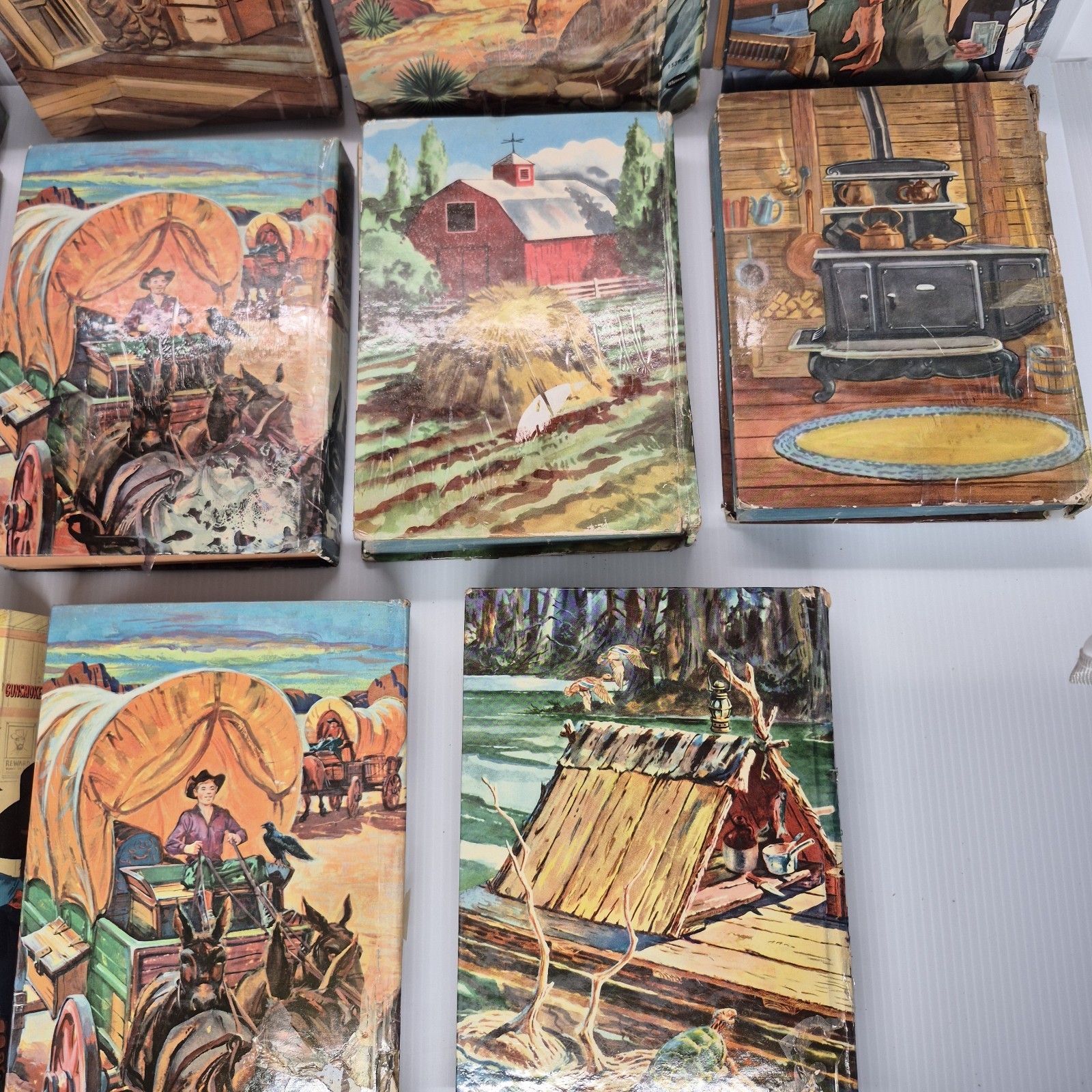 vintage Whitman publishing hardcover books featuring Western TV show Lot Of 11