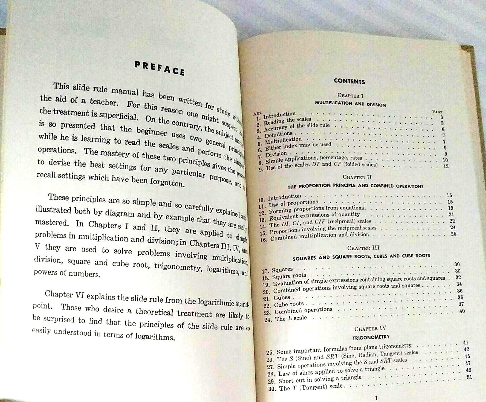 K&E Slide Rule Manual Log Log Duplex Decitrig Keuffel Esser Hardcover
