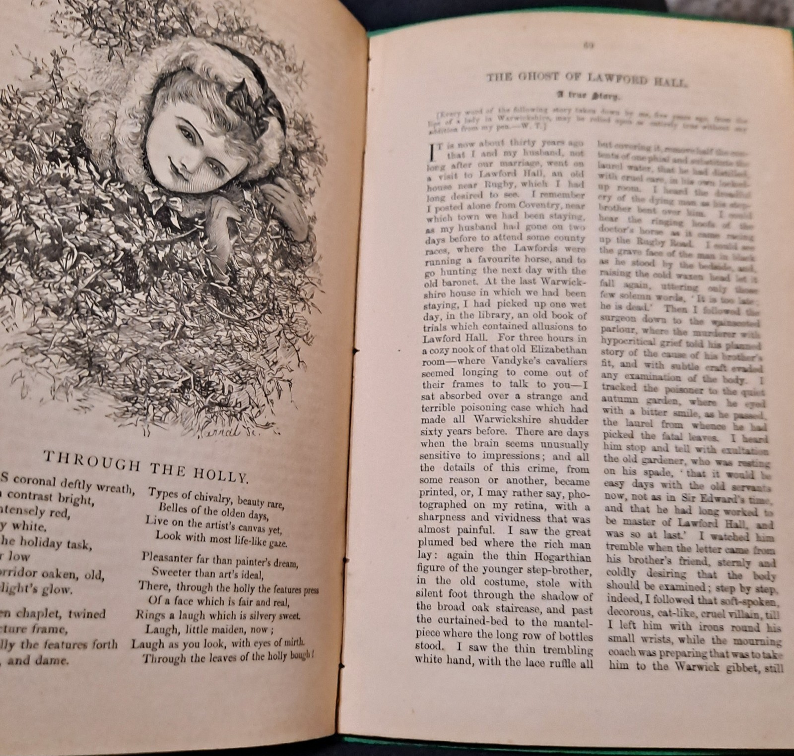 LONDON SOCIETY Xmas Annual 1871, 1st ed. Illustrated. Ghost Stories