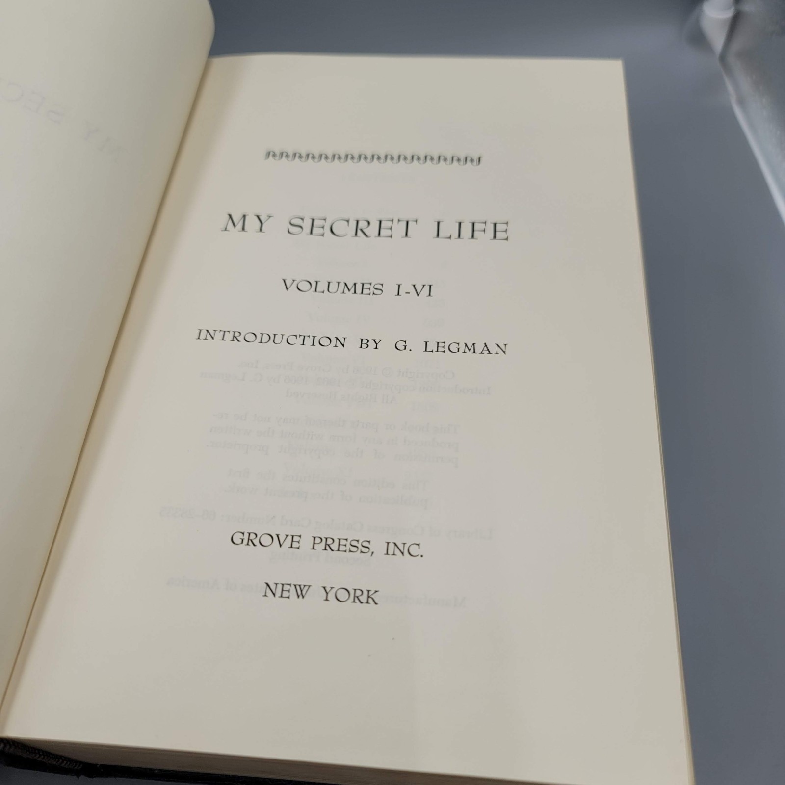 My Secret Life Volumes I-XI G. Legman HC First Edition 1966
