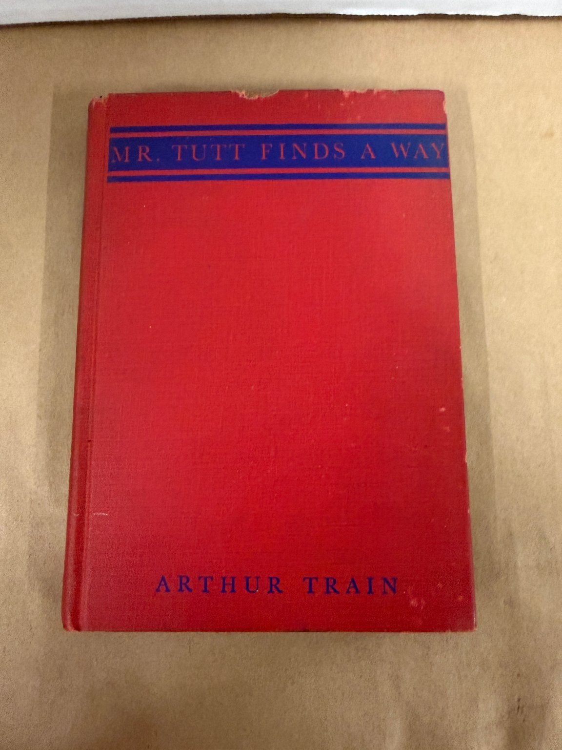 Mr. Tutt Finds a Way Arthur Train 1945 Inscribed Illustrated Fiction Book