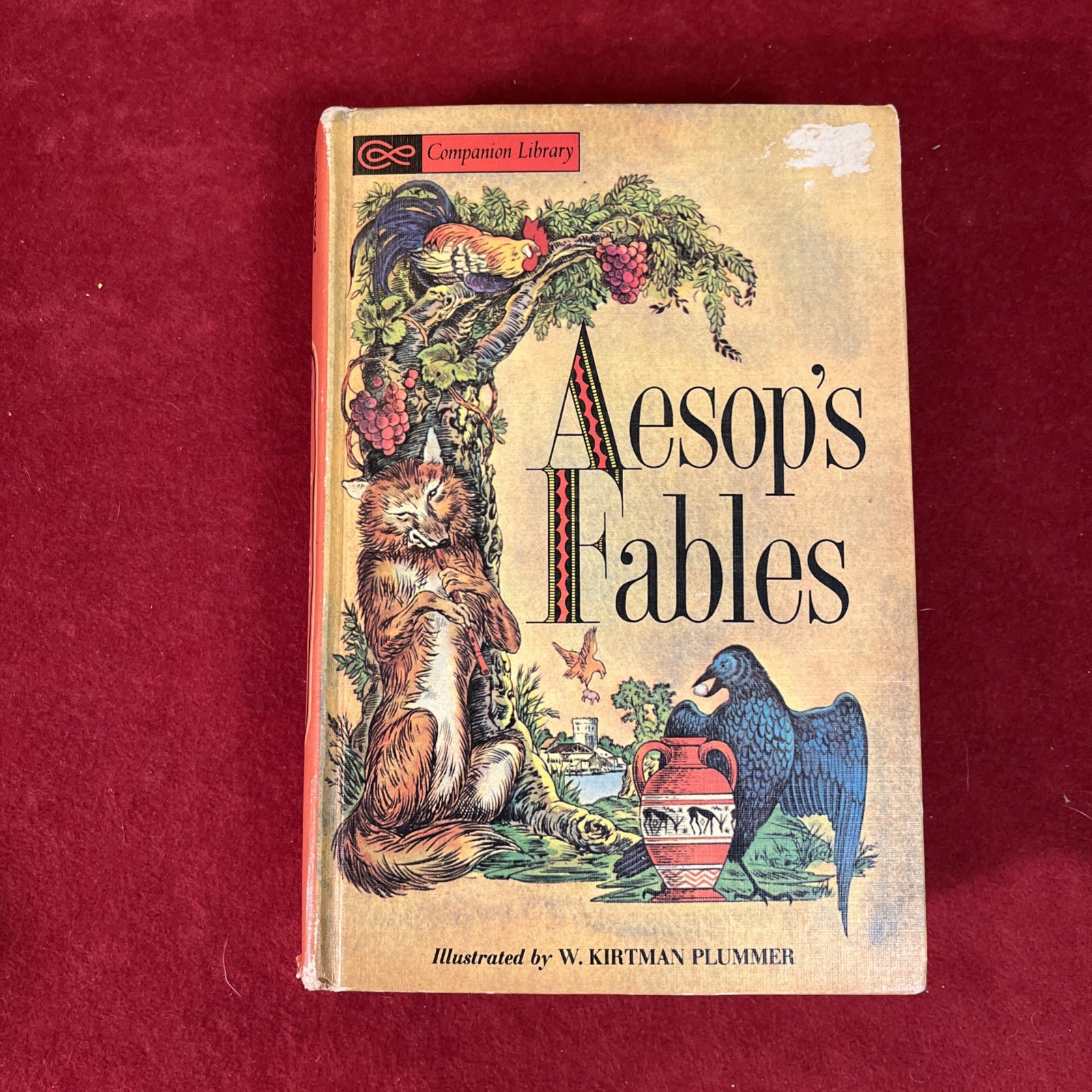 Vintage Companion Library 1963 Aesop’s Fables & Arabian Nights 2 In 1 Hardcover