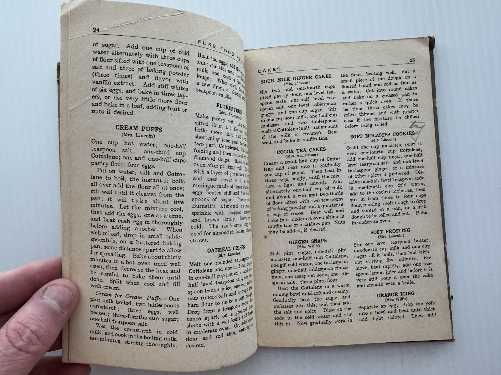 Home Helps: A Pure Food Cookbook By Several Authors 1910