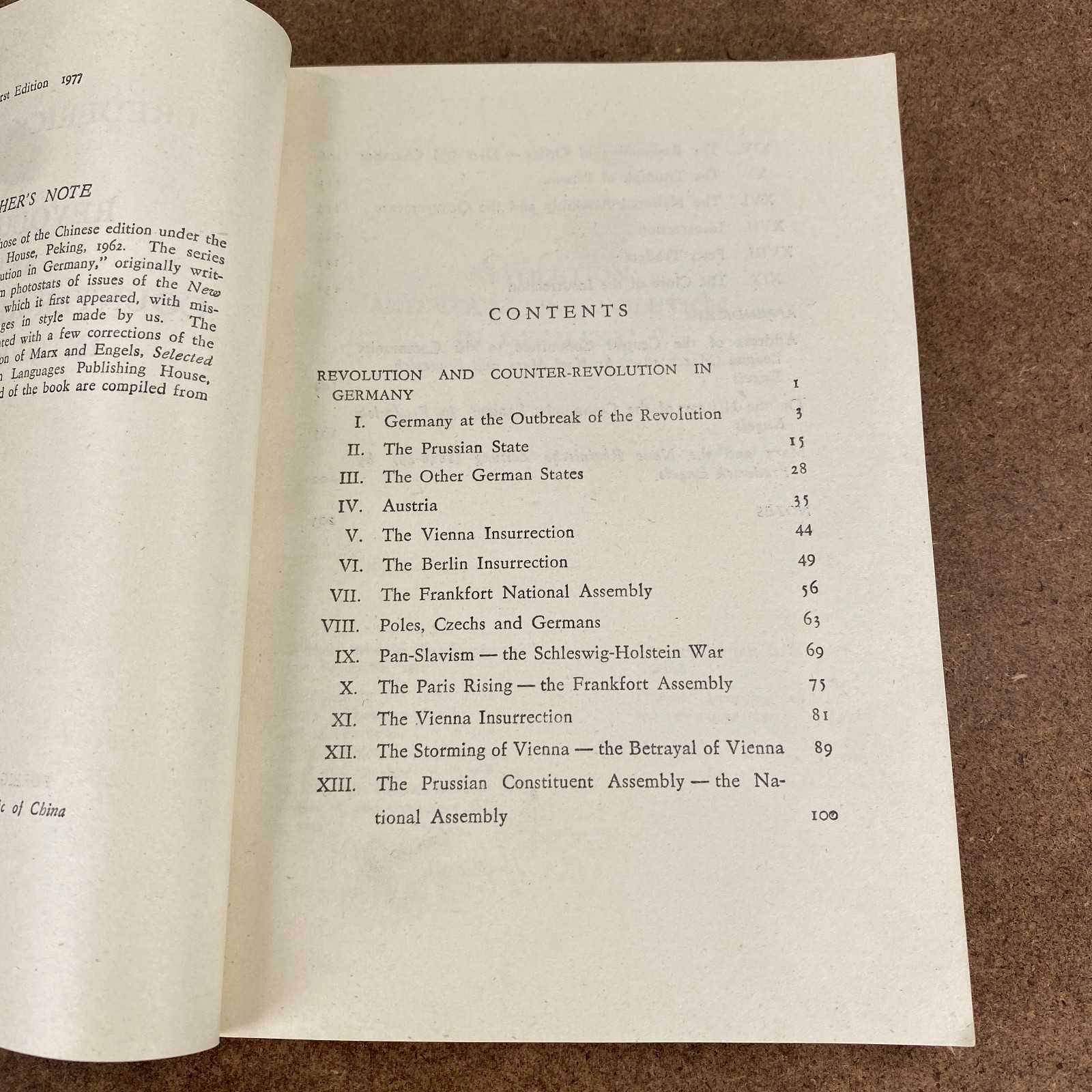 Frederick Engels Revolution and Counter-Revolution in Germany 1977 1st Edition