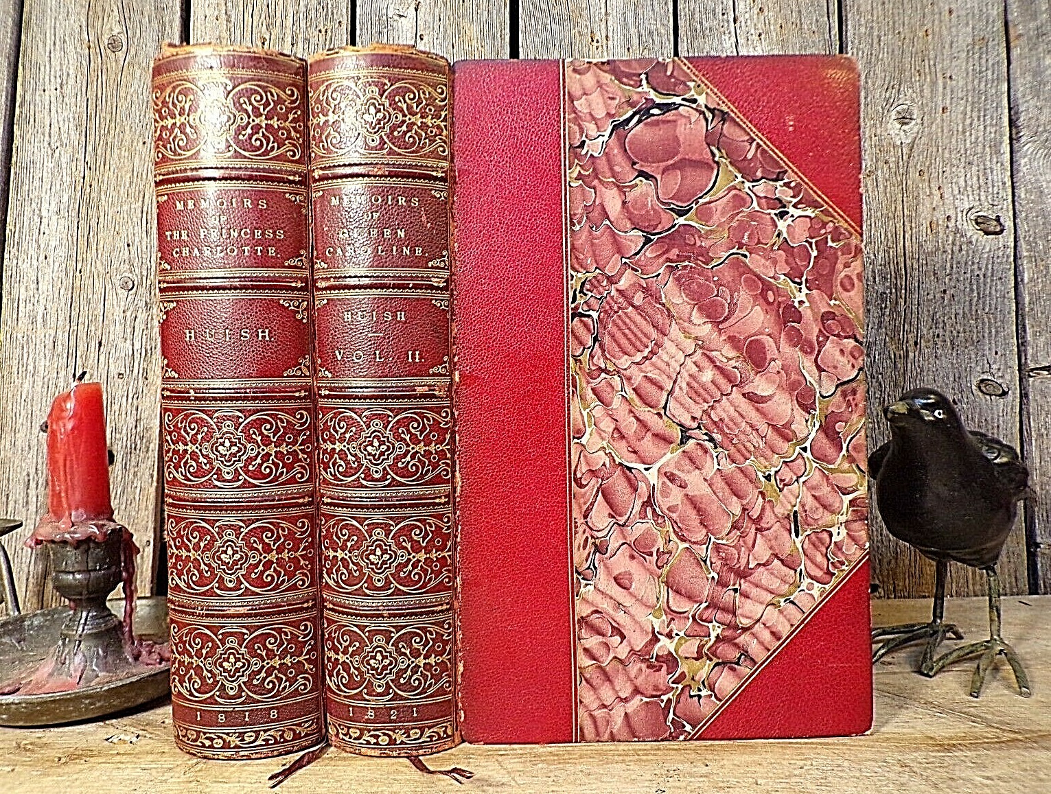 Robert Huish ~ Memoirs of Charlotte Augusta ~ in Two Vols ~ Bound by Root & Son