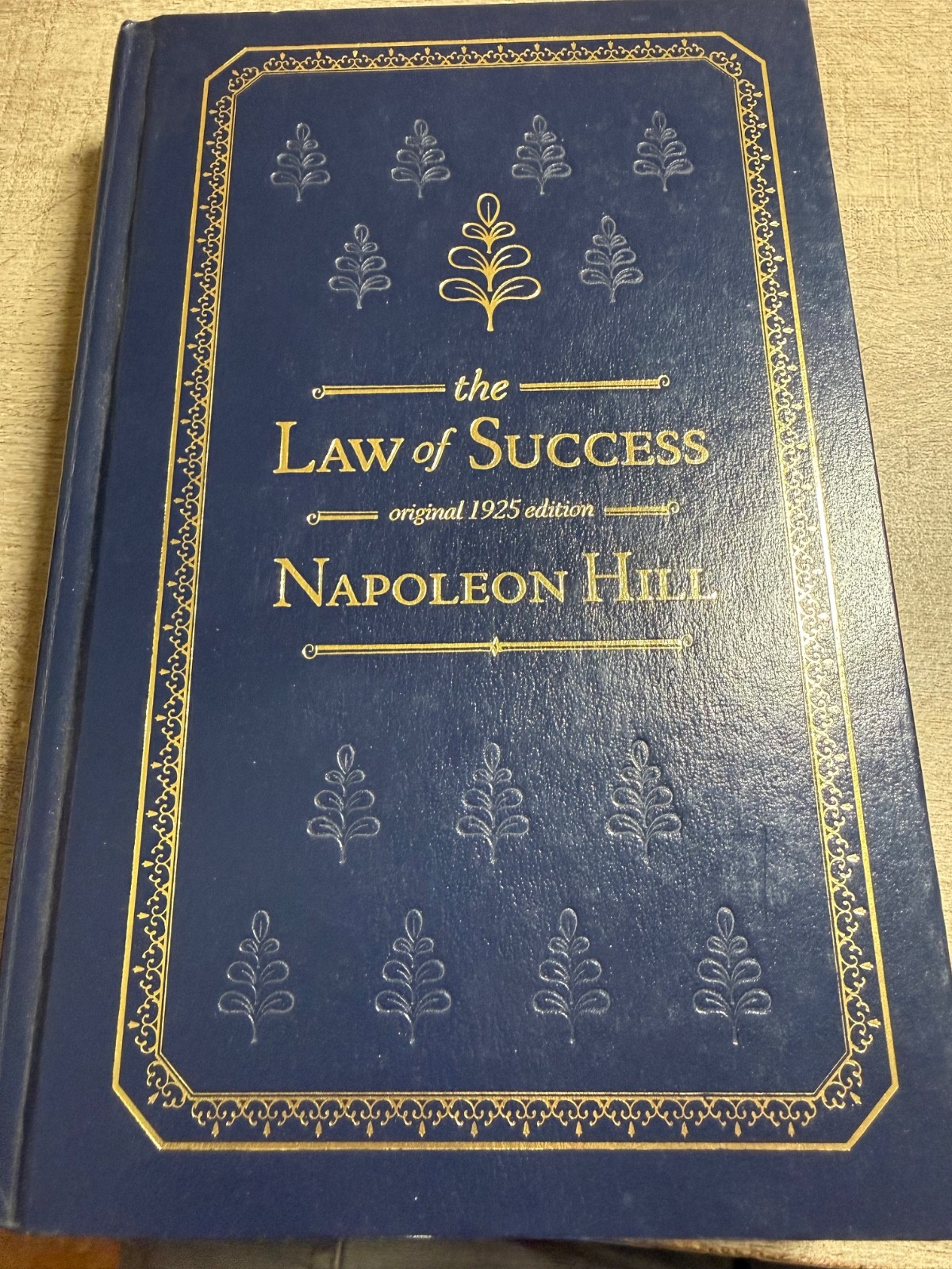 The Law of Success Napoleon Hill Original 1925 Edition Hardcover Orne