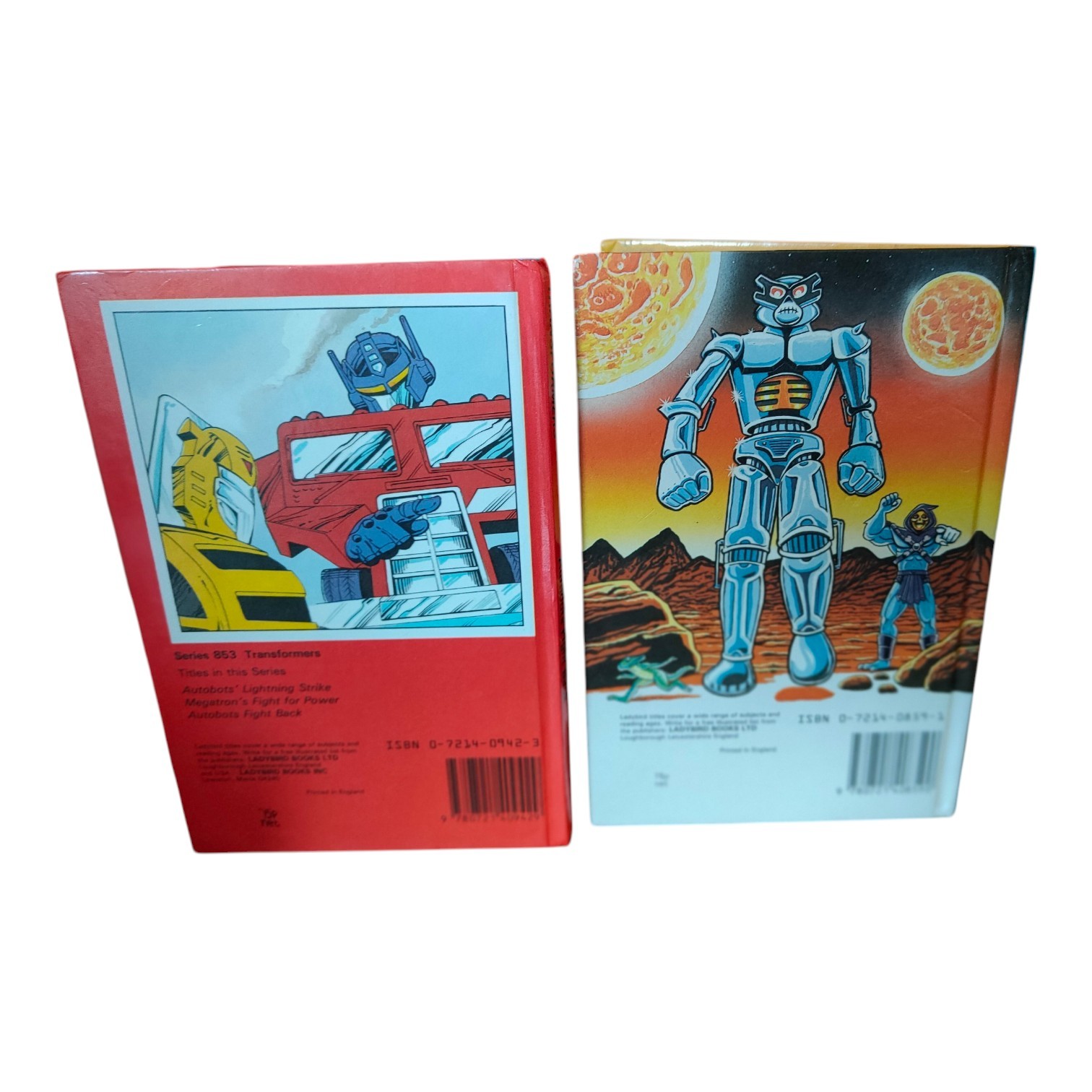 Transformers : Autobots Fight Back & Masters Of The Universe Ladybird Books 80s