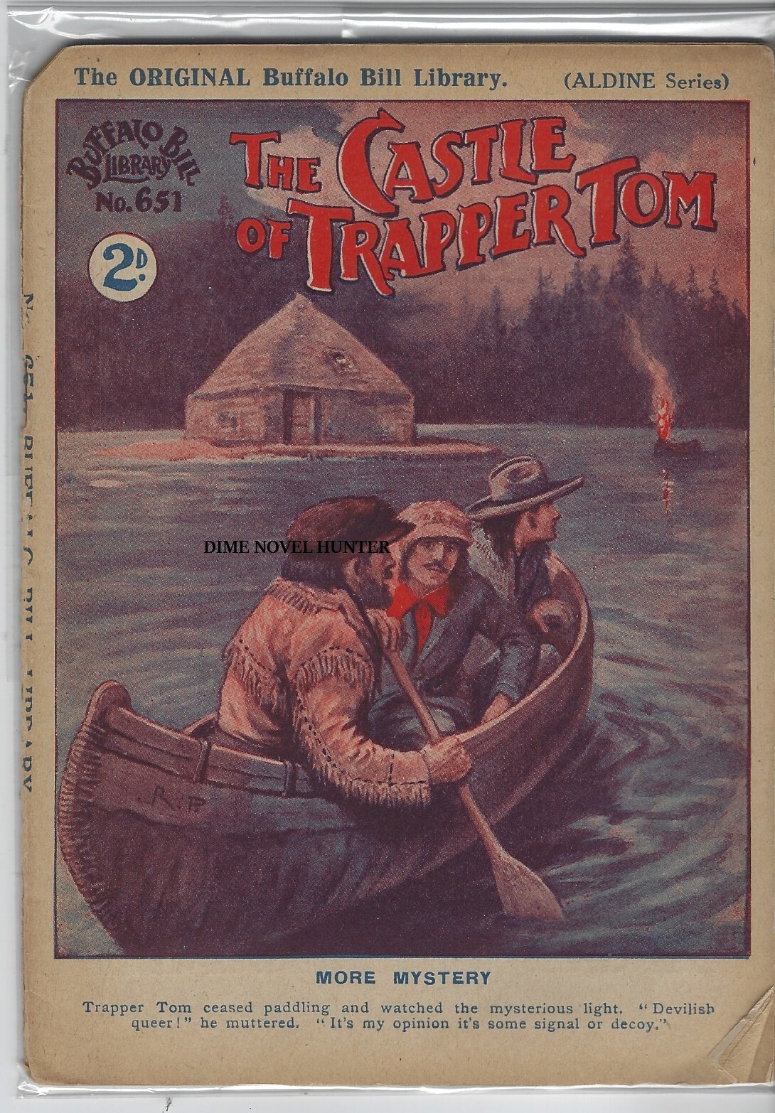 BUFFALO BILL LIBRARY #651 ALDINE DIME NOVEL COMIC BOOK