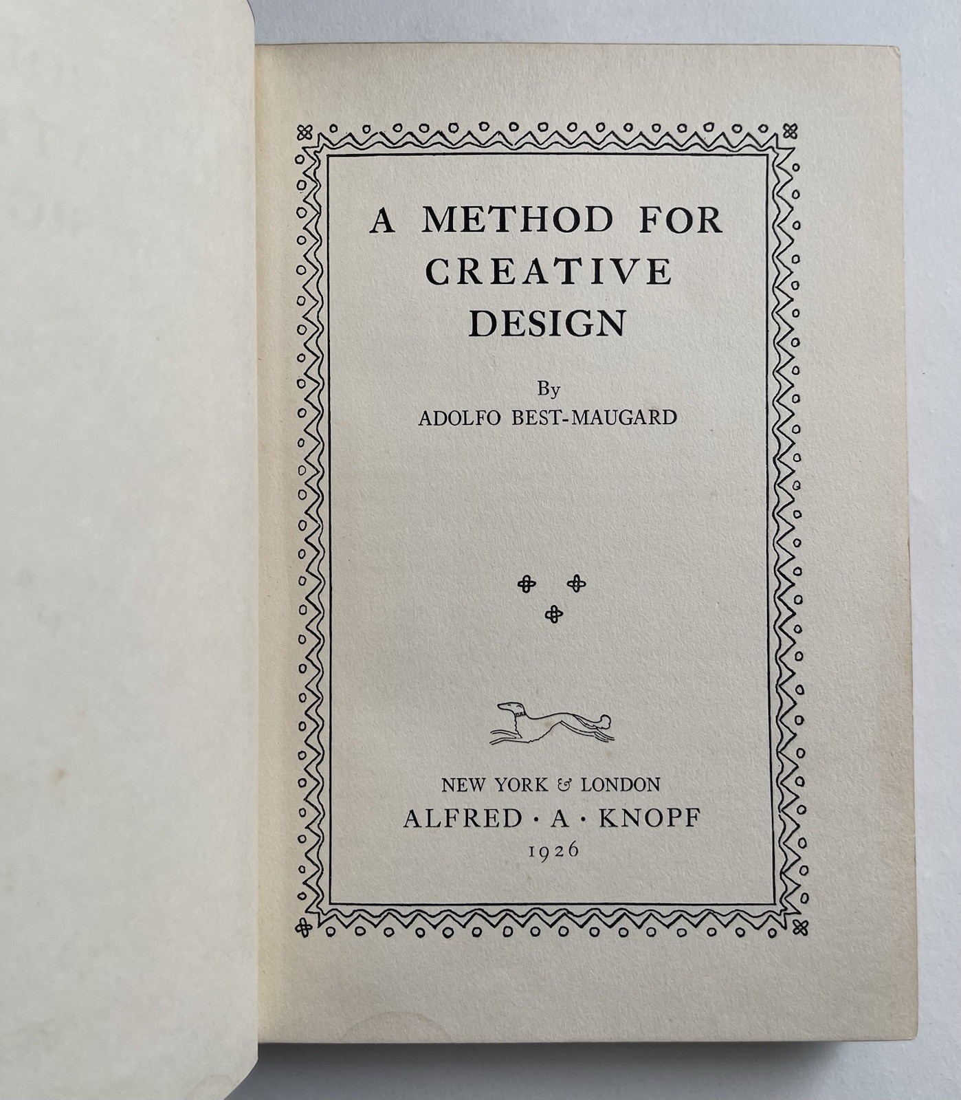RARE First Edition: A Method for Creative Design (1926) by Adolfo Best-Maugard