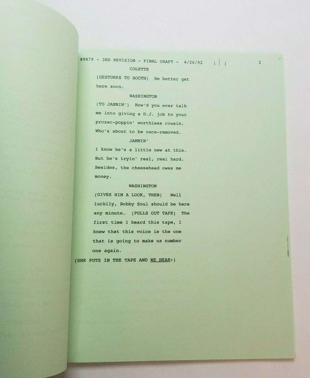 RHYTHM & BLUES / Jordan Moffet 1992 TV Script, Vanessa Bell Calloway & Ron Glass