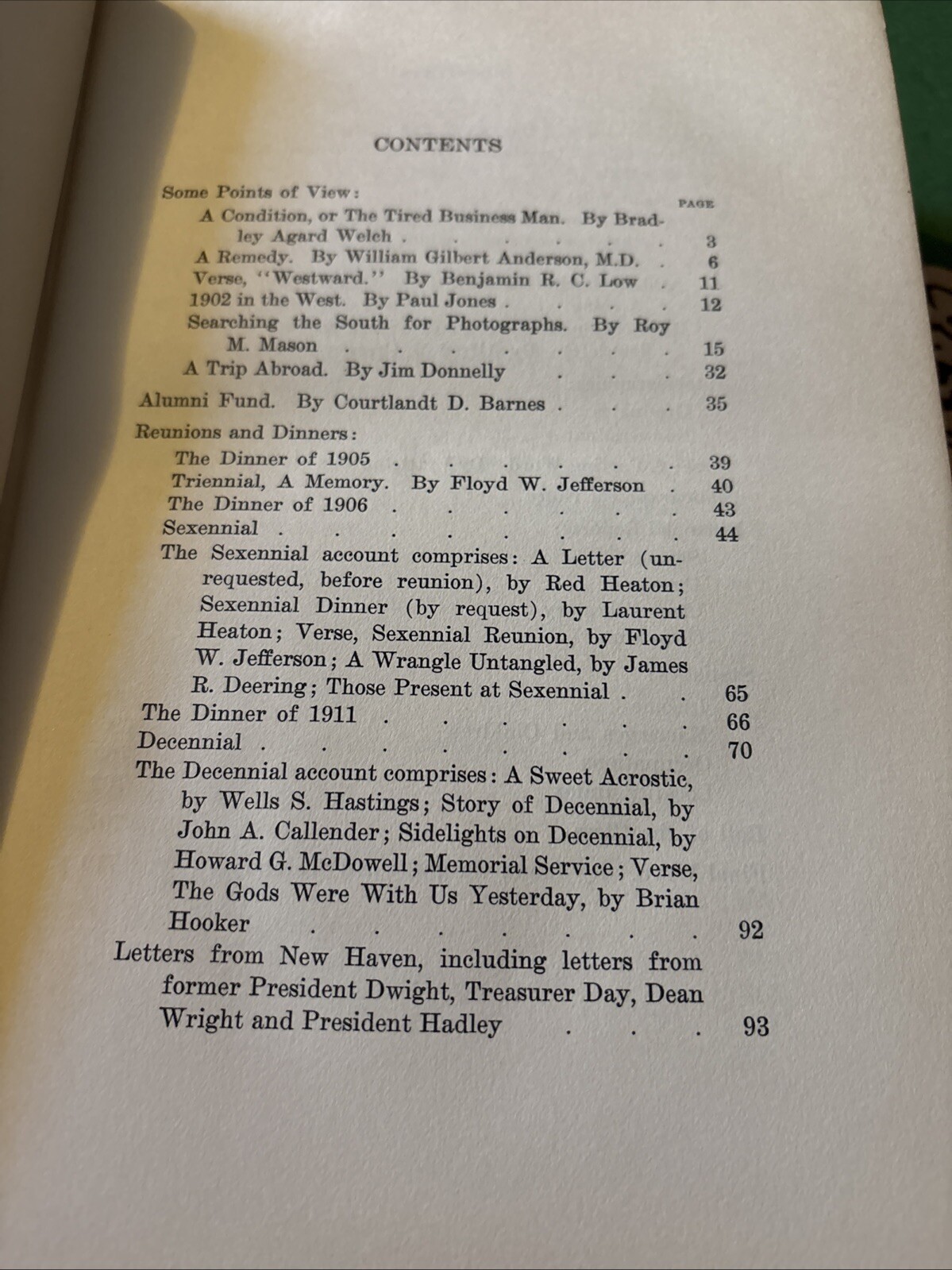 Antique 1913 ACHIEVEMENTS OF THE CLASS OF 1902 YALE COLLEGE FROM BIRTH TO 1912
