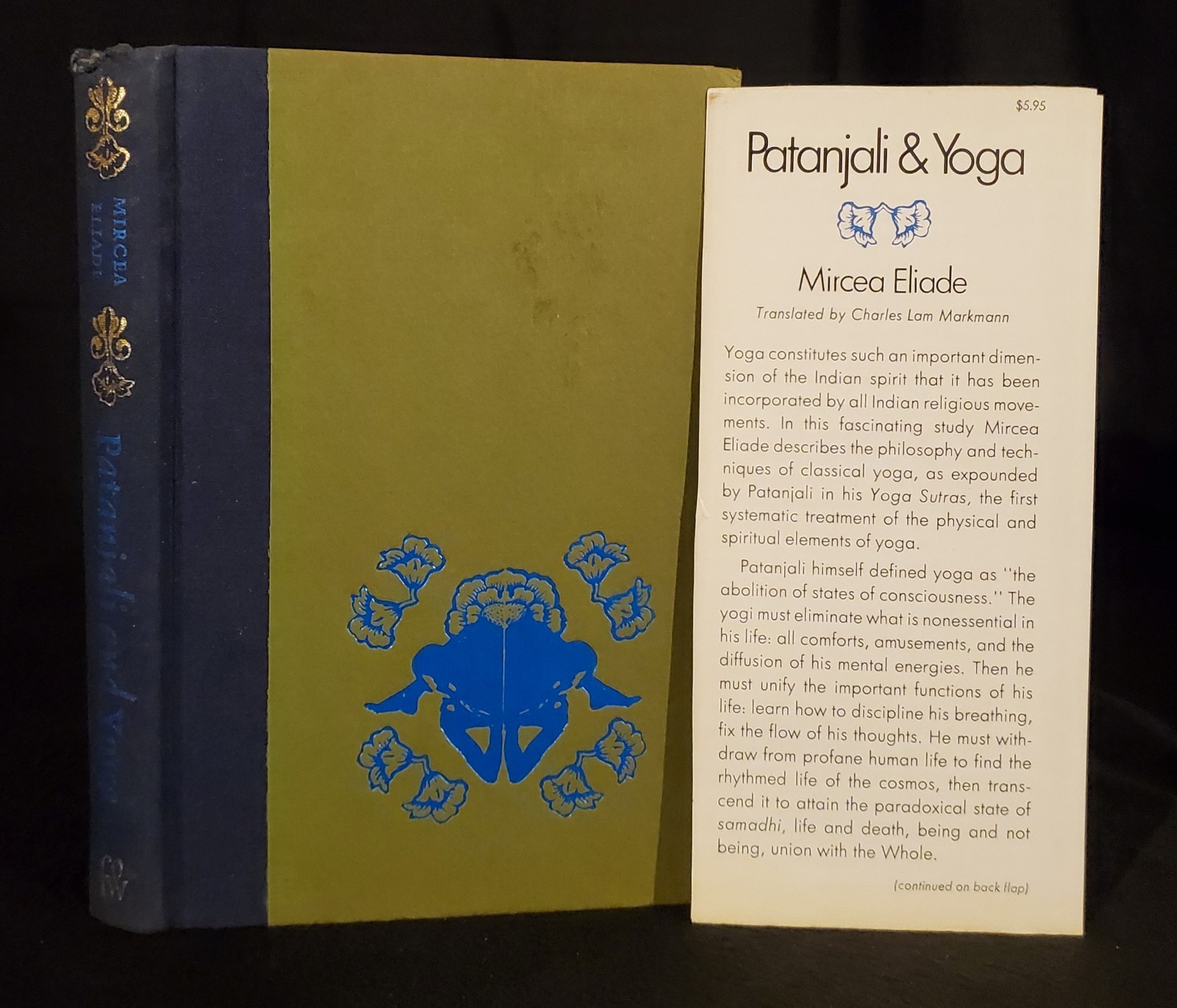 PATANJALI AND YOGA By Eliade Mircea – Hardcover 1st Edition 1969 Occult
