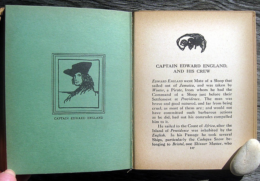 1922 Antique PIRATE HISTORY BOOK Blackbeard CAPTAIN KIDD Buccaneers MARITIME Sea