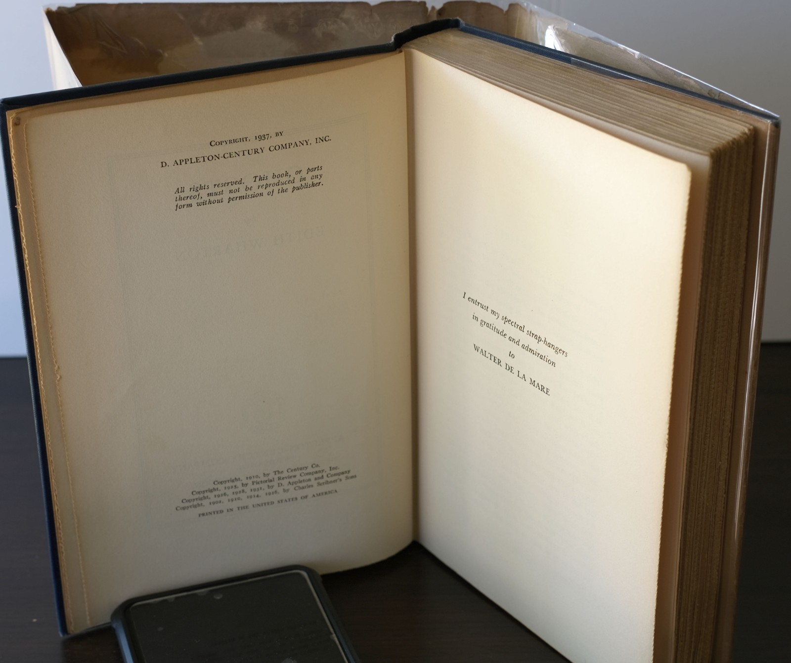 1937 Edith Wharton Ghosts FIRST EDITION RARE DUST JACKET hardcover supernatural