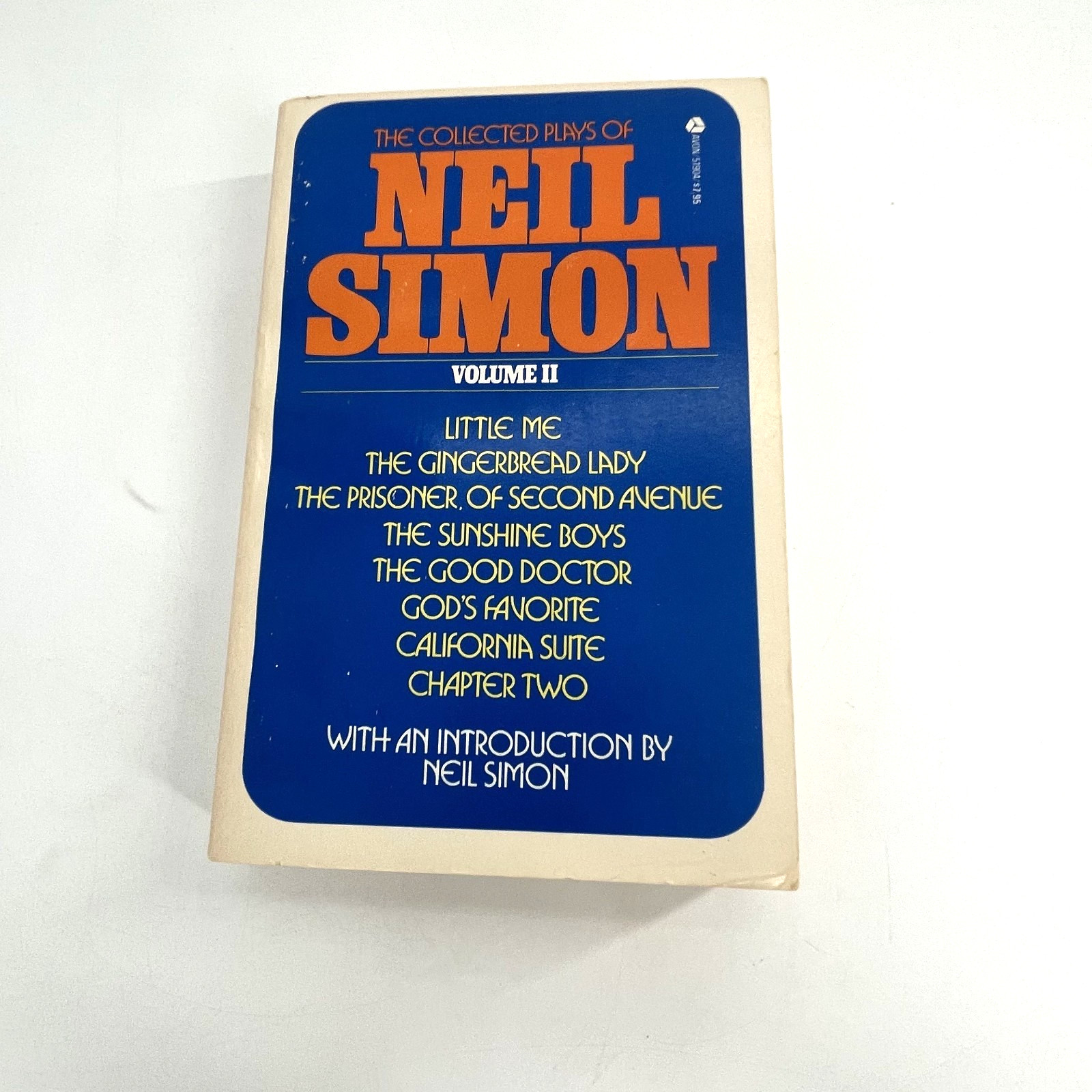 Collected Plays of Neil Simon Volume II 1st Avon Printing Sept 1980 Paperback