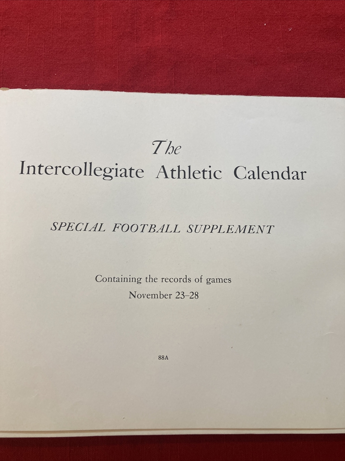 1907-08 Yale Intercollegiate Athletic Calendar – College Sports Records + Photos