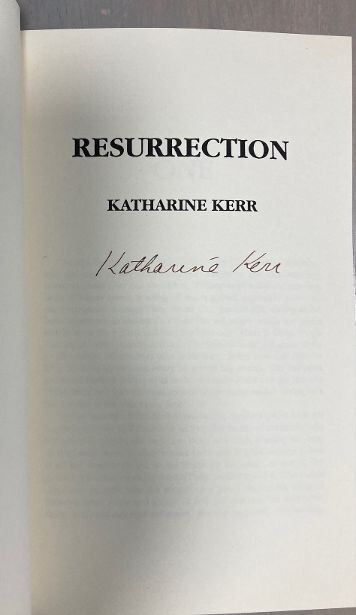 Resurrection Katharine Kerr 1992 25 in Axolotl Press Series Signed Ltd #134/300