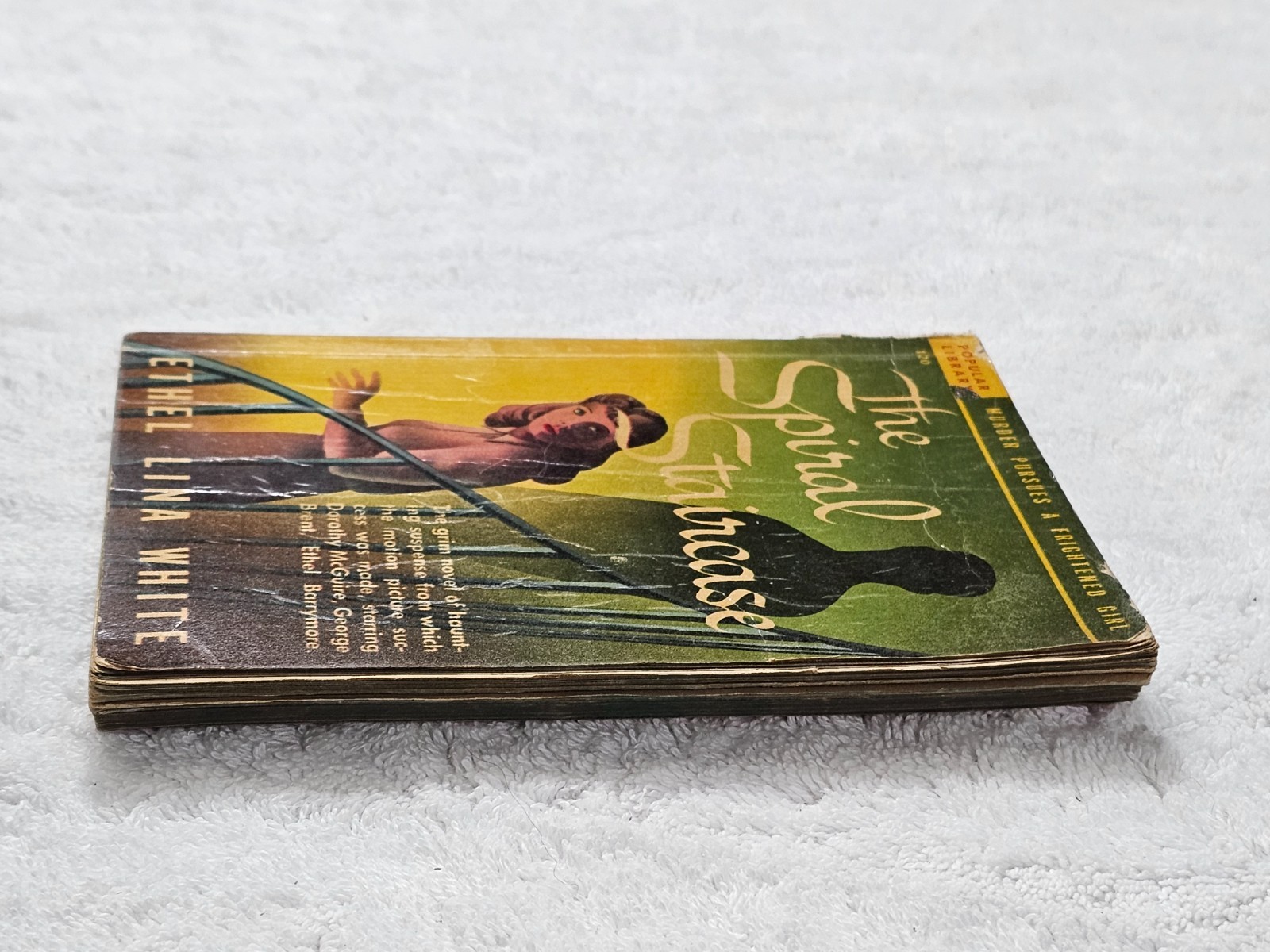 The Spiral Staircase Ethel Lina White 1946 Popular Library #120 Pulp PB VTG