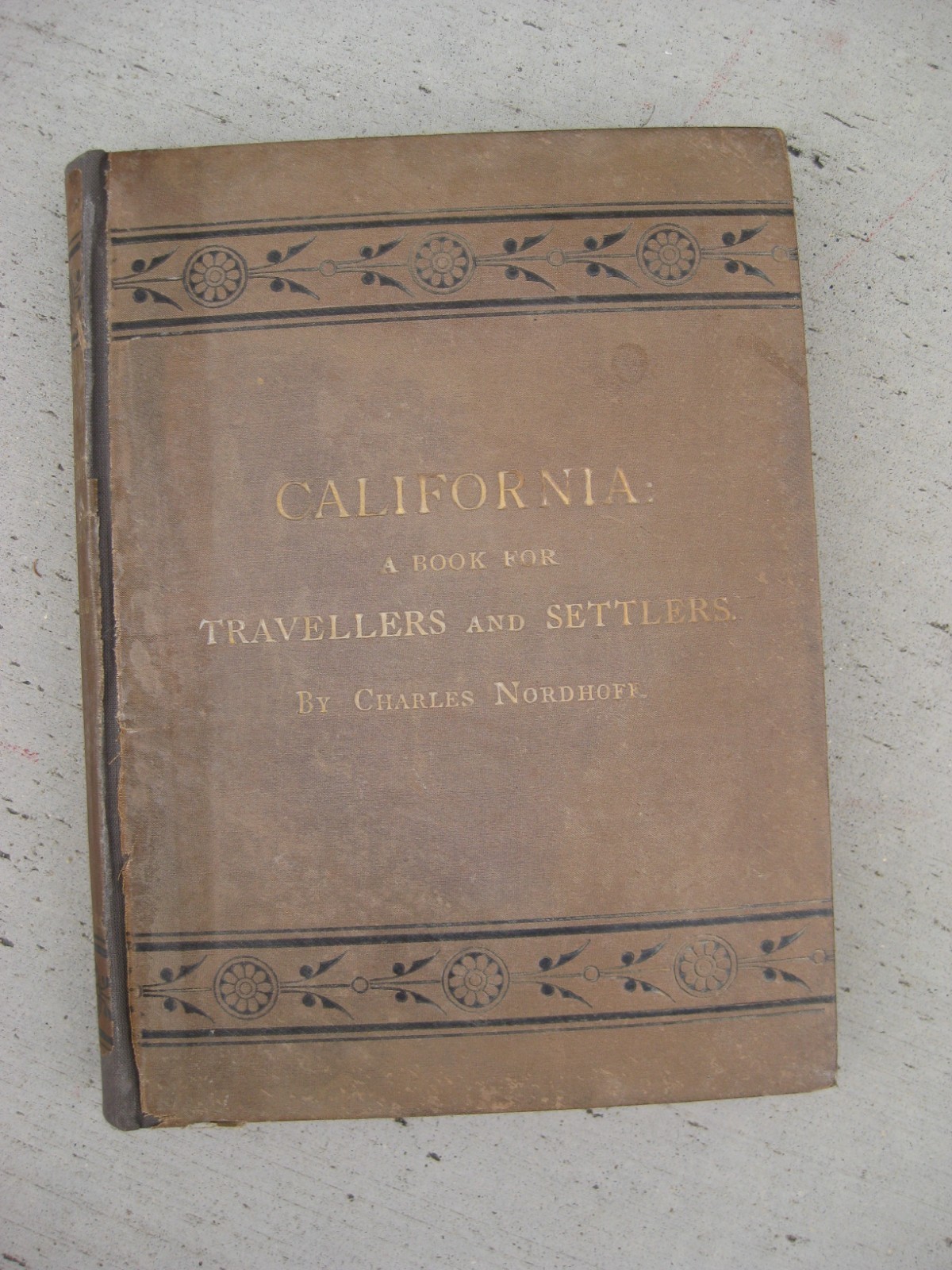 Antique 1876 California Travellers and Settlers Historic Book Illustrated