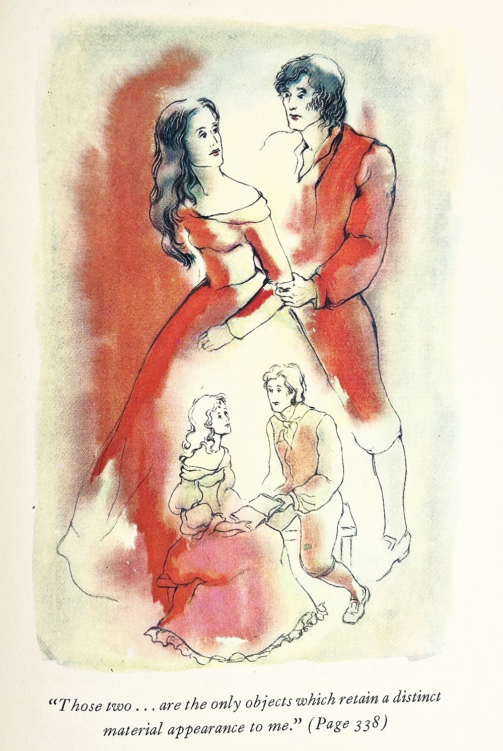 1947 illustrated WUTHERING HEIGHTS Toxic Love GHOST Story GOTHIC ROMANCE Bronte