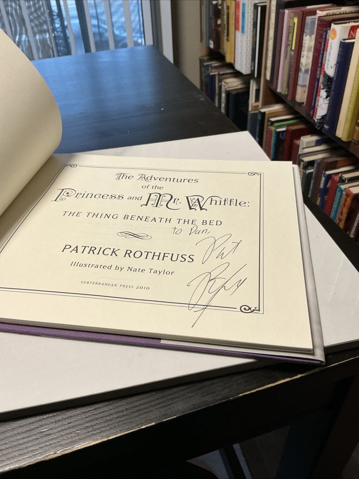 *SIGNED* SUBTERRANEAN PRESS Patrick Rothfuss PRINCESS AND MR. WHIFFLE