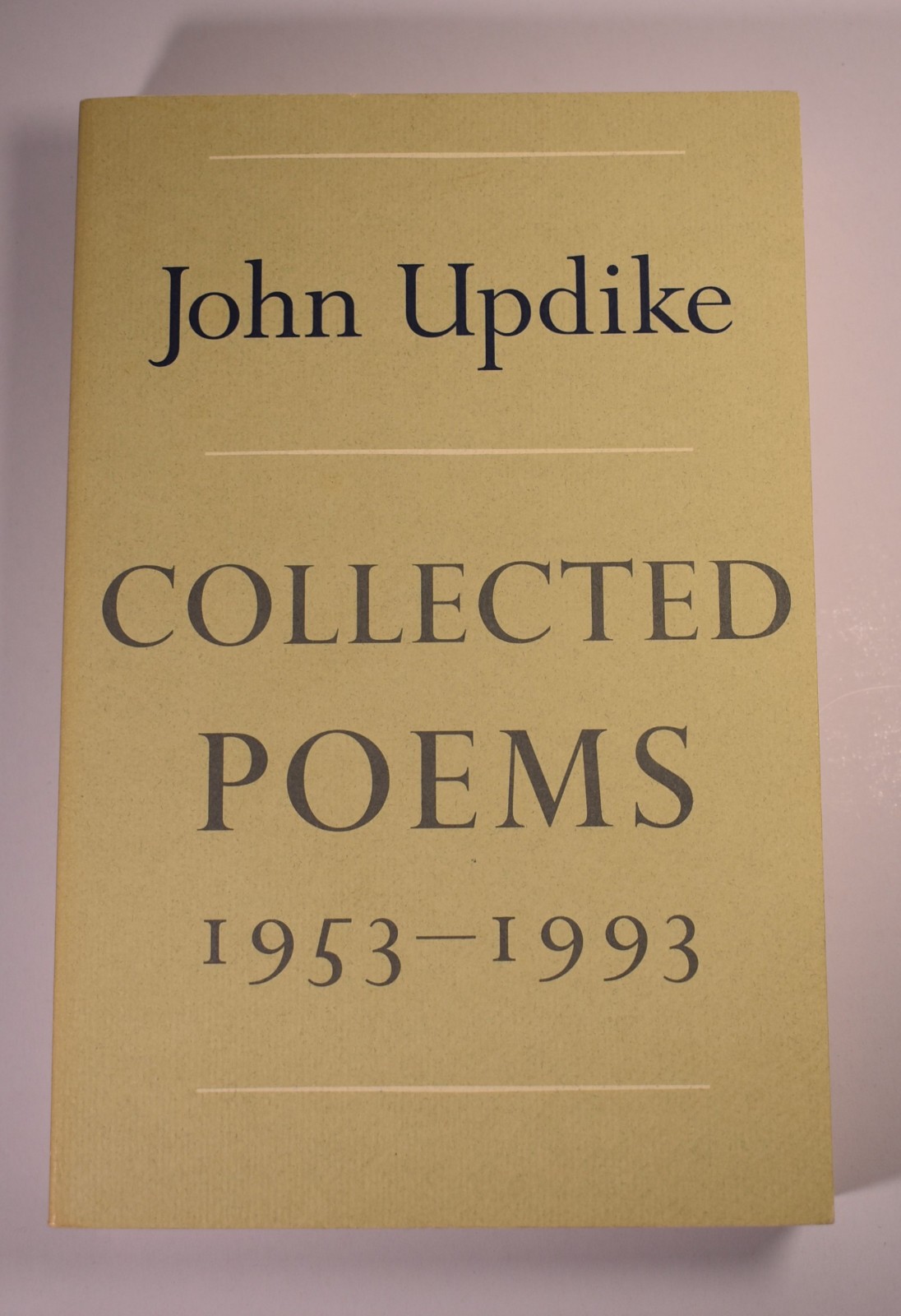 John Updike – Collected Poems 1953-1993 Hand Signed by John Updike Softcover