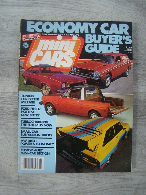Vintage 1978 ECONOMY CAR BUYER’S GUIDE Magazine-Mini Cars