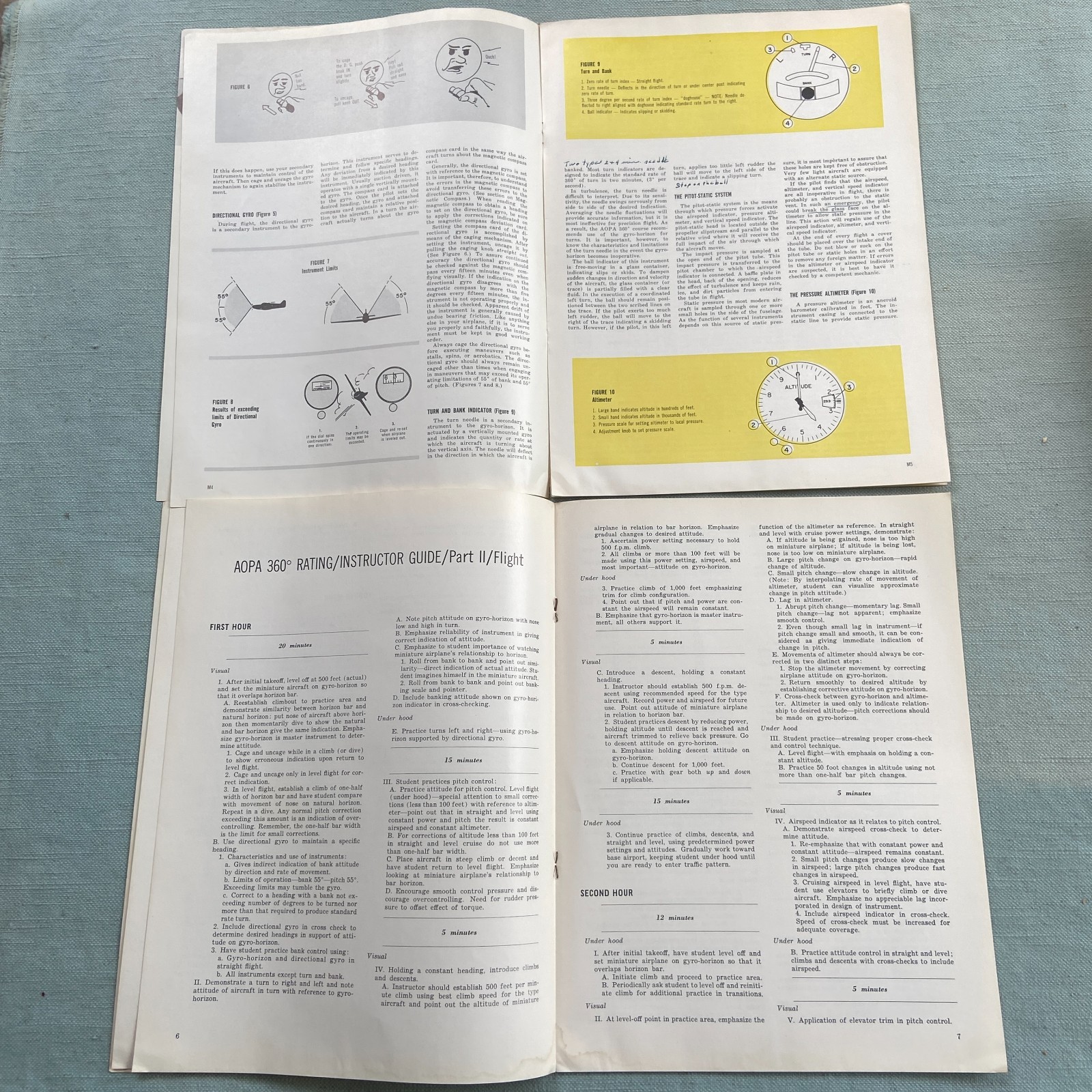 Pilot Training Manual Instructor Guide AOPA 360 Rating 1961 Federal Aviation VTG