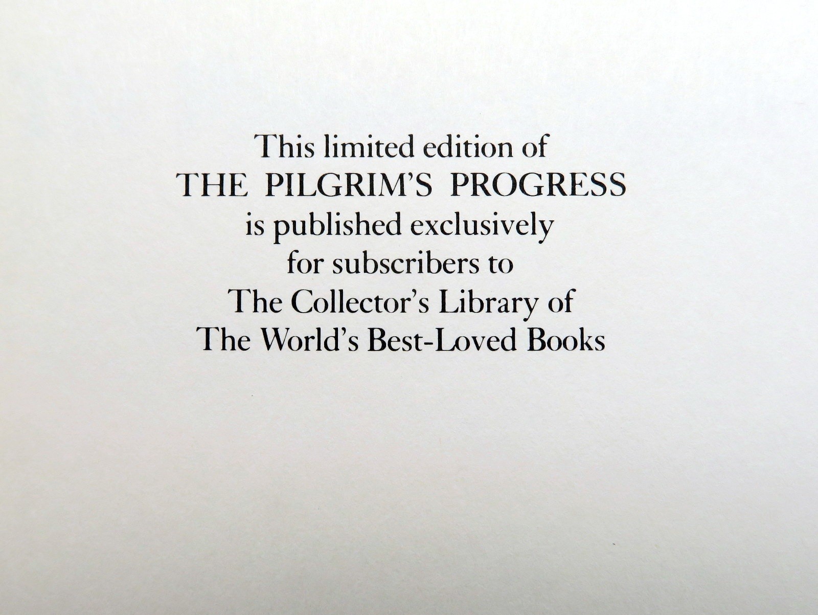 The Pilgrims Progress, John Bunyan, 1981 Franklin Library Ltd Ed, full leather