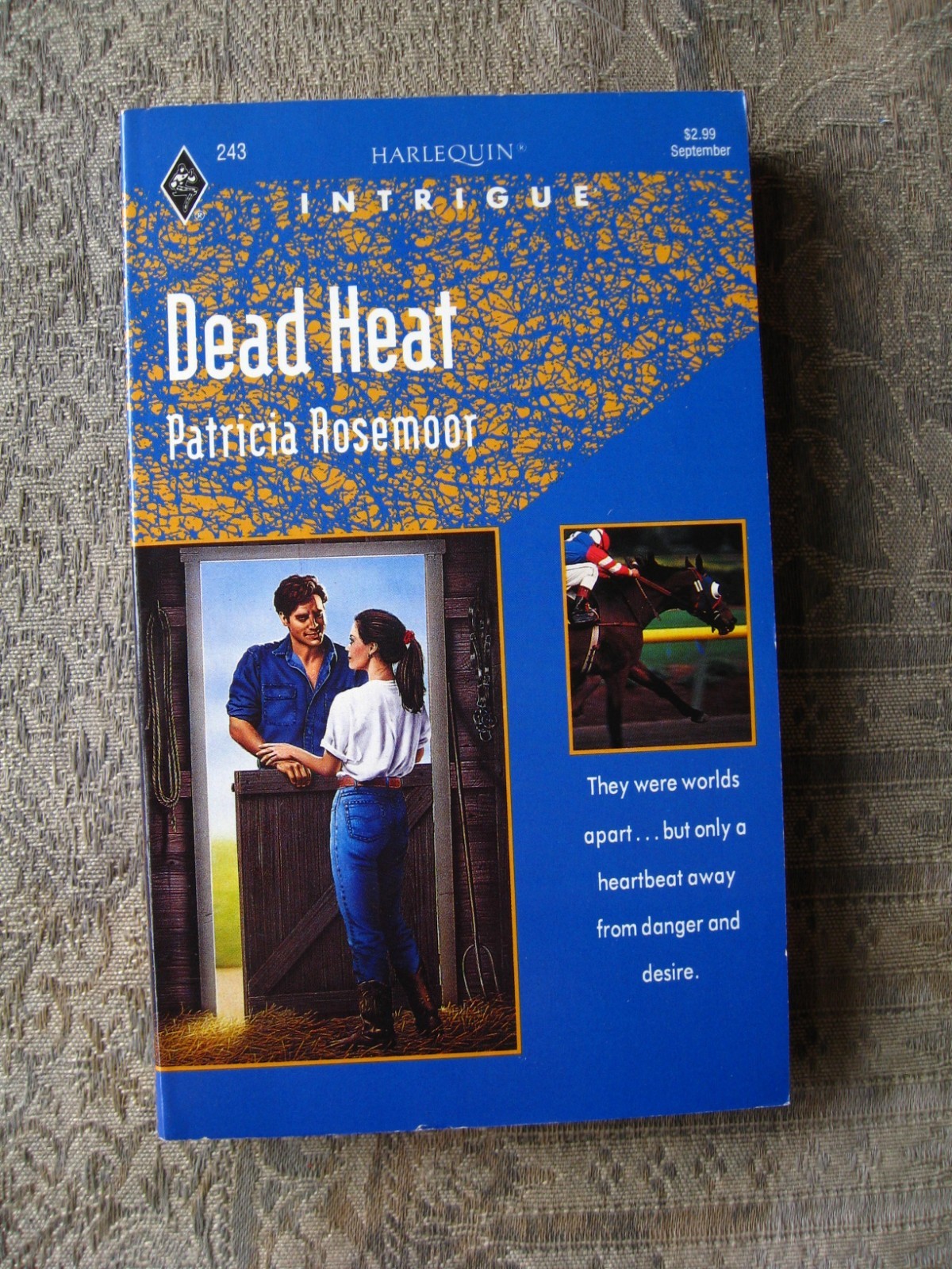 Patricia Rosemoor – Dead Heat (Harlequin Intrigue #243) 1993 – paperback