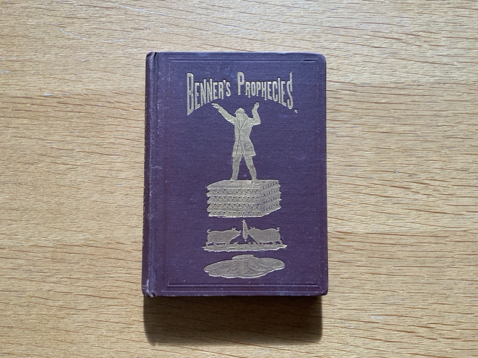 1884 Benner’s Prophecies 3rd Edition Hardcover RARE – VG