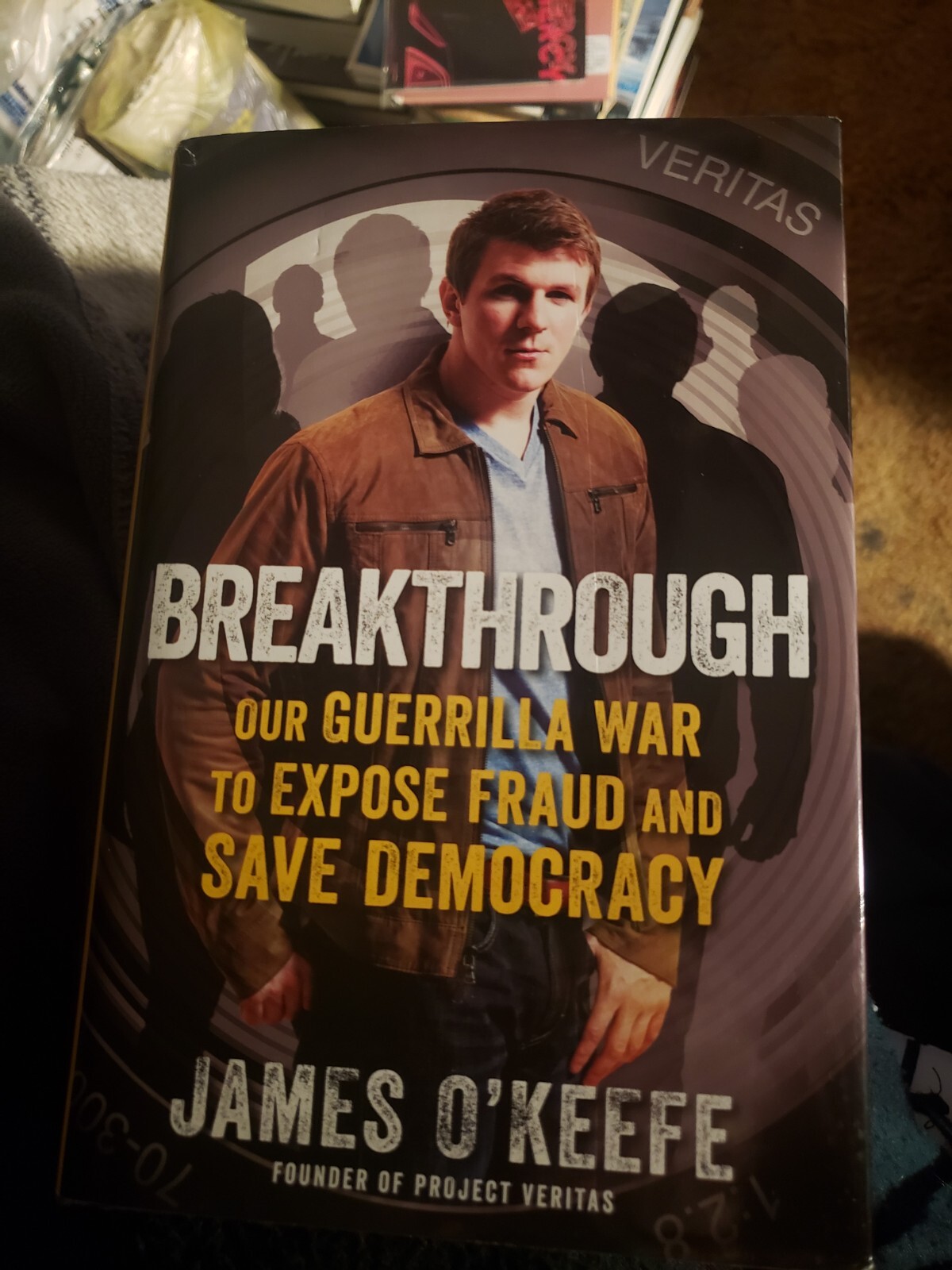 Signed James O’Keefe Project Veritas Founder Breakthrough Unread Hardcover