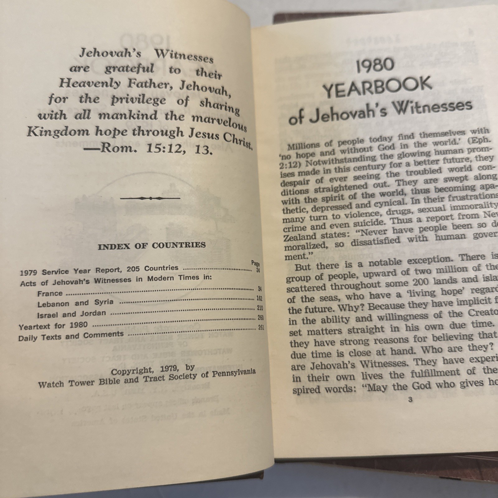 Vintage Christian Book Lot Jehovah’s Witness Yearbook 1980 + Martin & Ron Rhodes