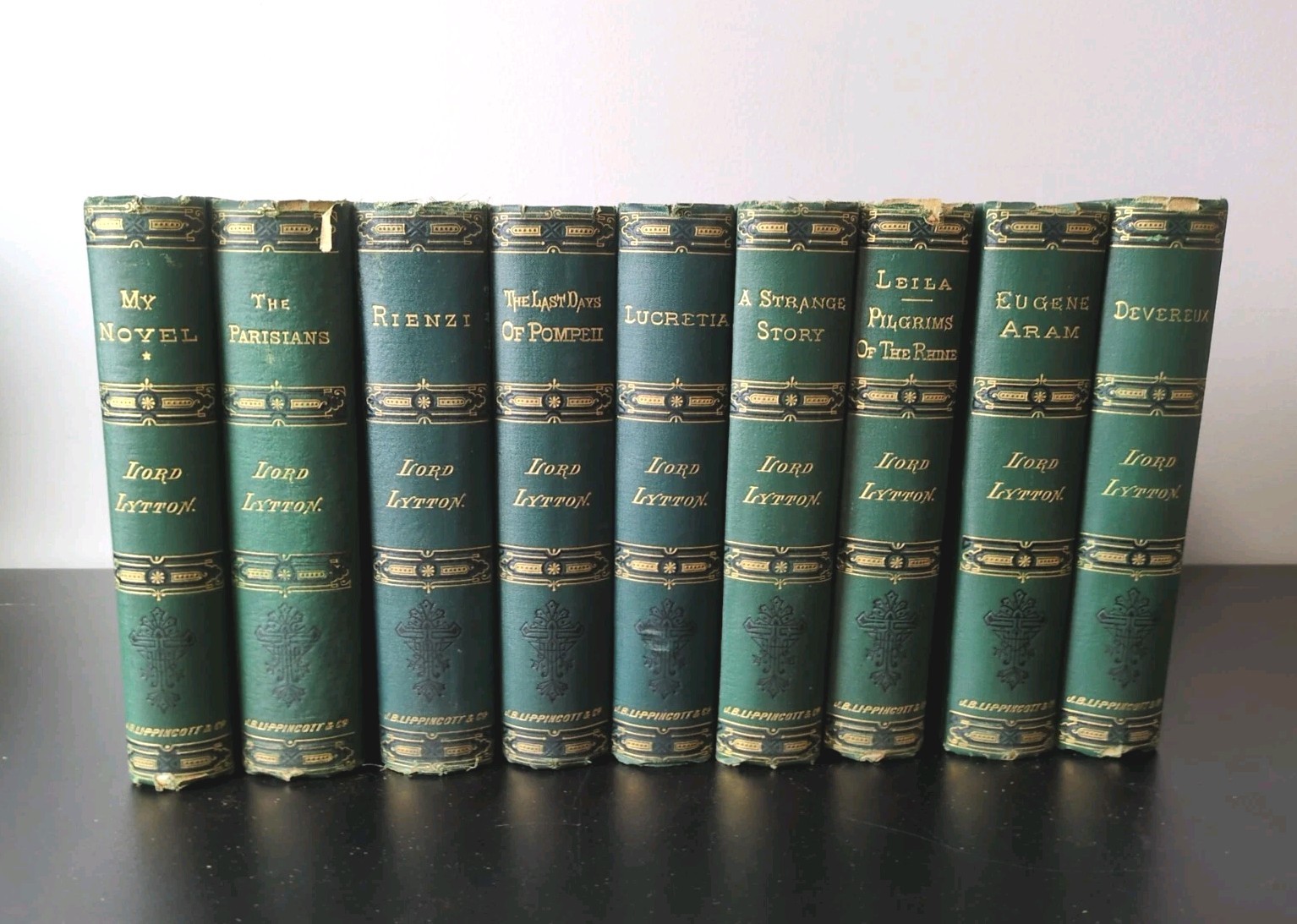 Lot Of 9 Lord Lytton Edition 1880