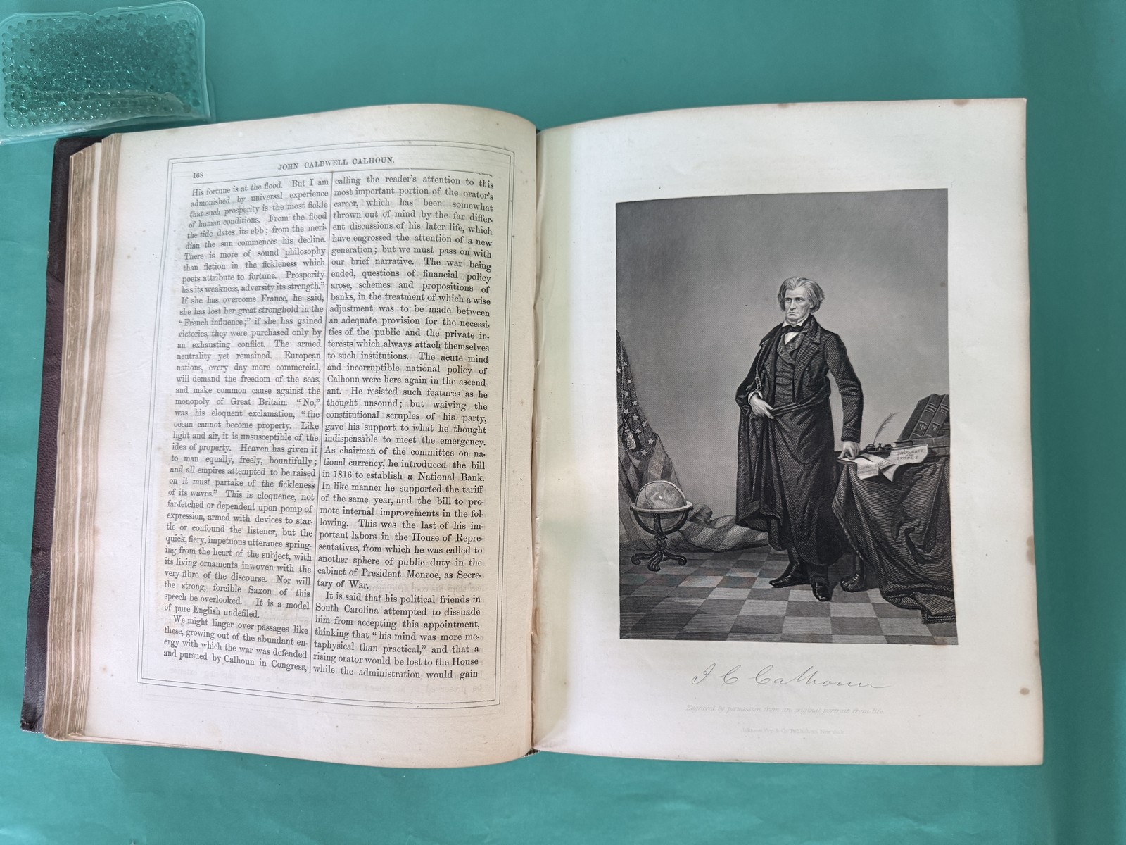1864 National Portrait Gallery Eminent Americans Vol 2 Chappel Lincoln Plates