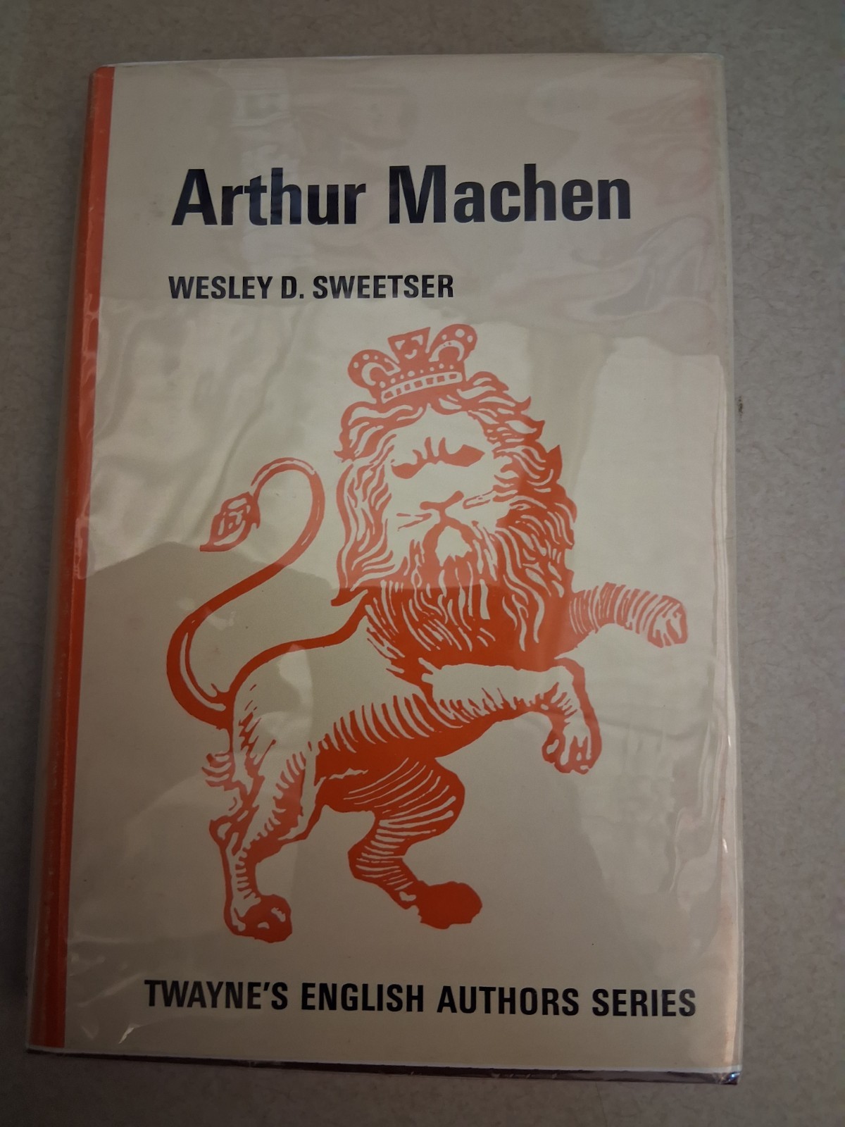 Wesley D Sweetser Arthur Machen Twayne Author Series horror weird HC fiction