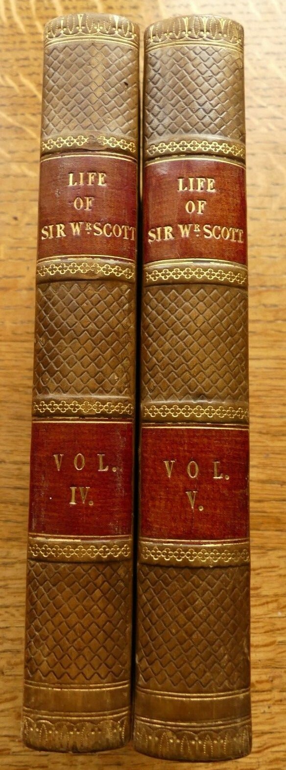 Sir Walter Scott 1837 1st edition Memoirs & Life Of VGC + Full Brown Calf