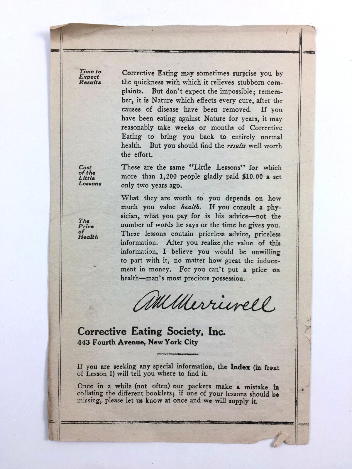 Little Lessons In Corrective Eating By Eugene Christian Complete Slipcase 1916
