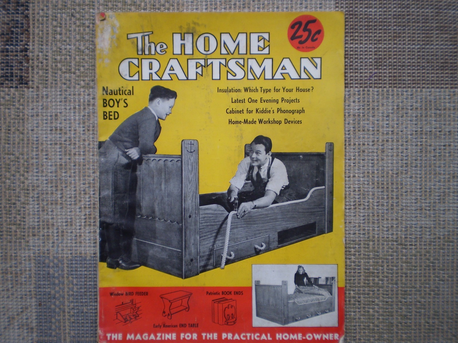 The Home Craftsman Magazine Vol. 10 No. 3 Jan – Feb 1941 Nautical Boy’s Bed