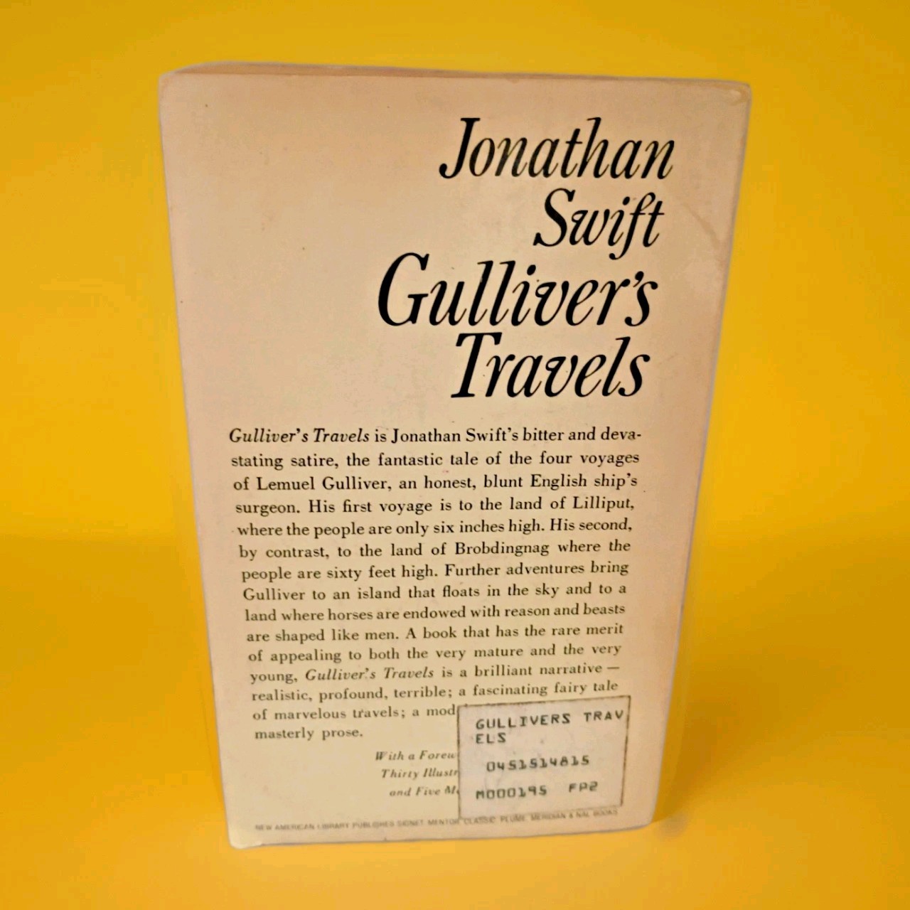 Gulliver’s Travels – Jonathan Swift – 1960 Signet Classic Paperback Vintage VG
