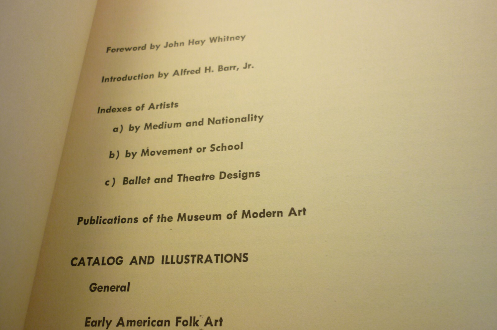 PAINTING & SCULPTURE IN THE MUSEUM OF MODERN ART 1942