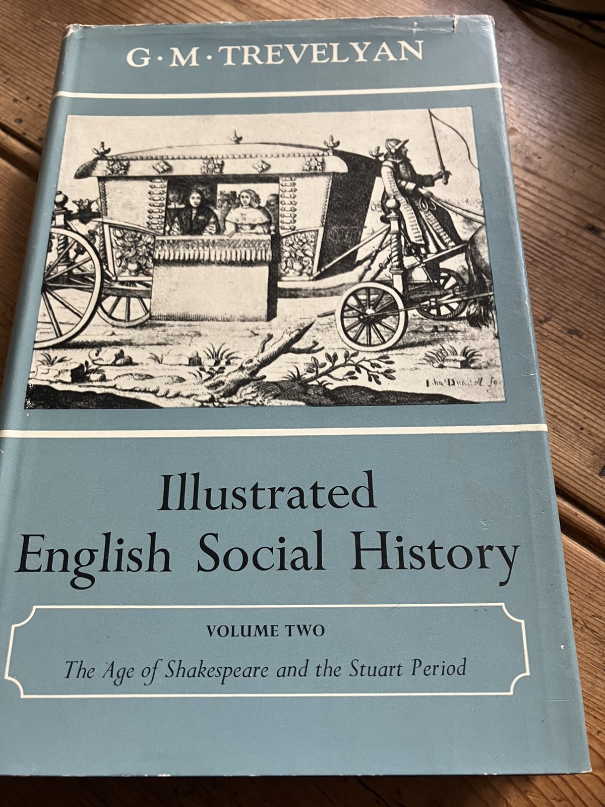 G M Trevelyan Illustrated English Social History dust jacket 1963 vol 2 (th6)