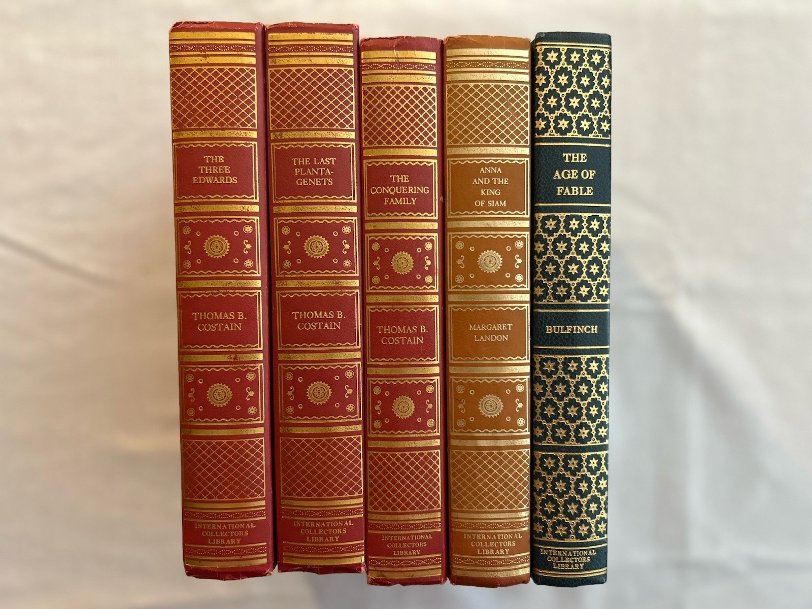 Lot of Five The International Collector’s Library Books with Decorative Bindings