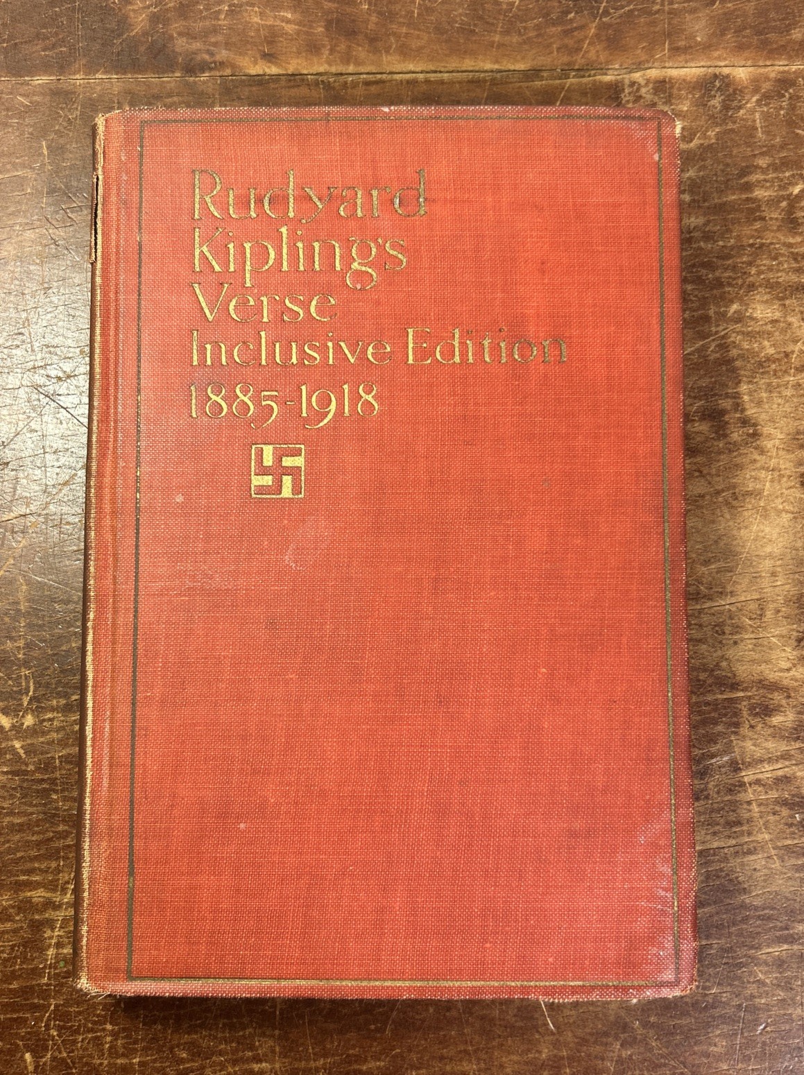 RUDYARD KIPLING’S VERSE INCLUSIVE EDITION 1885-1918 Printed 1926 Doubleday