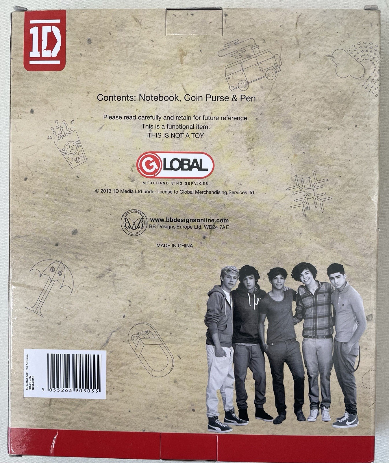 One Direction Bundle 2 x 100 Piece Jigsaw Puzzles & Stationery Gift Set