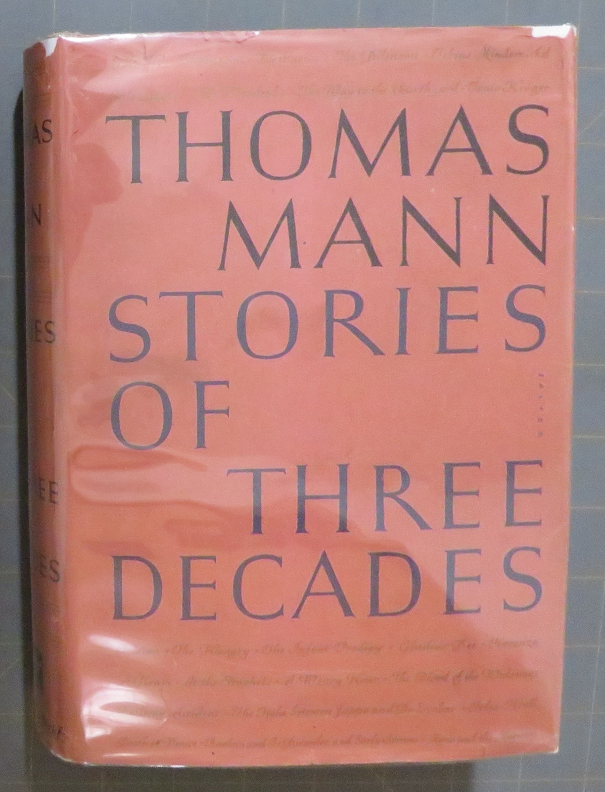 thomas mann stories of three decades 1936 hardcover w/jacket