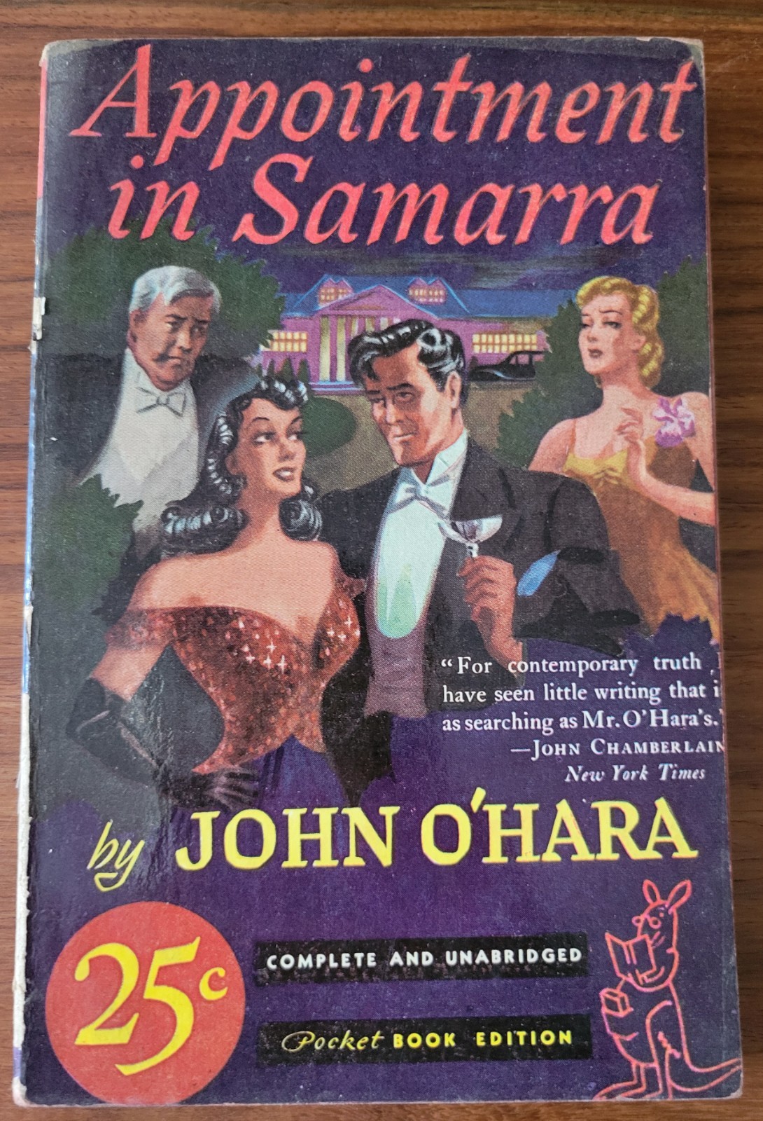 Appointment in Samarra. John O’Hara. 1939. Pocket Book no. 27. 1st Printing