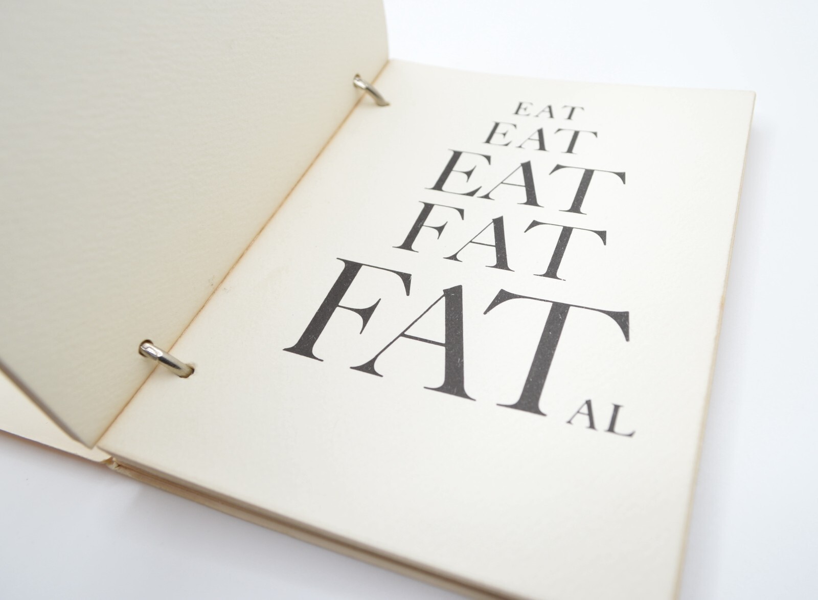Notpoems, Adele Aldridge, 1971, Signed/Numbered Edition of 150, Concrete Poetry